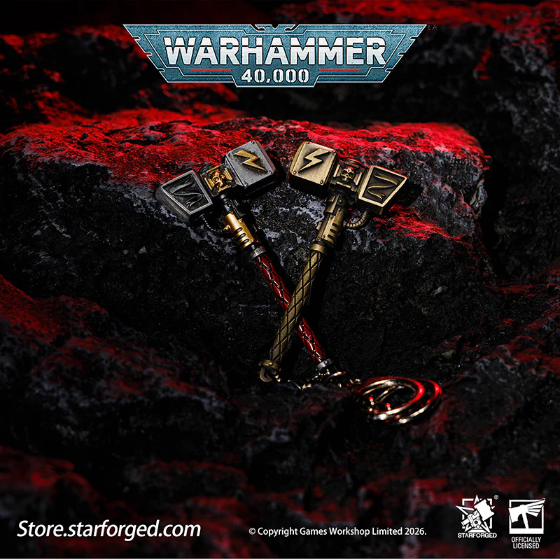 Starforged Warhammer 40000 Thunder hammer & Thunderhead KeyChain Space Marines Astartes WH40 Jewelry - Image 8
