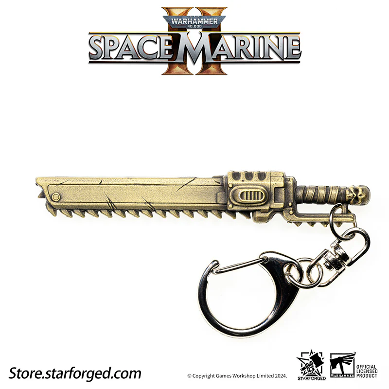 Starforged Warhammer 40000 Titus‘s Chainsword Keychain Space Marine 2 Men's Accessories - Image 5