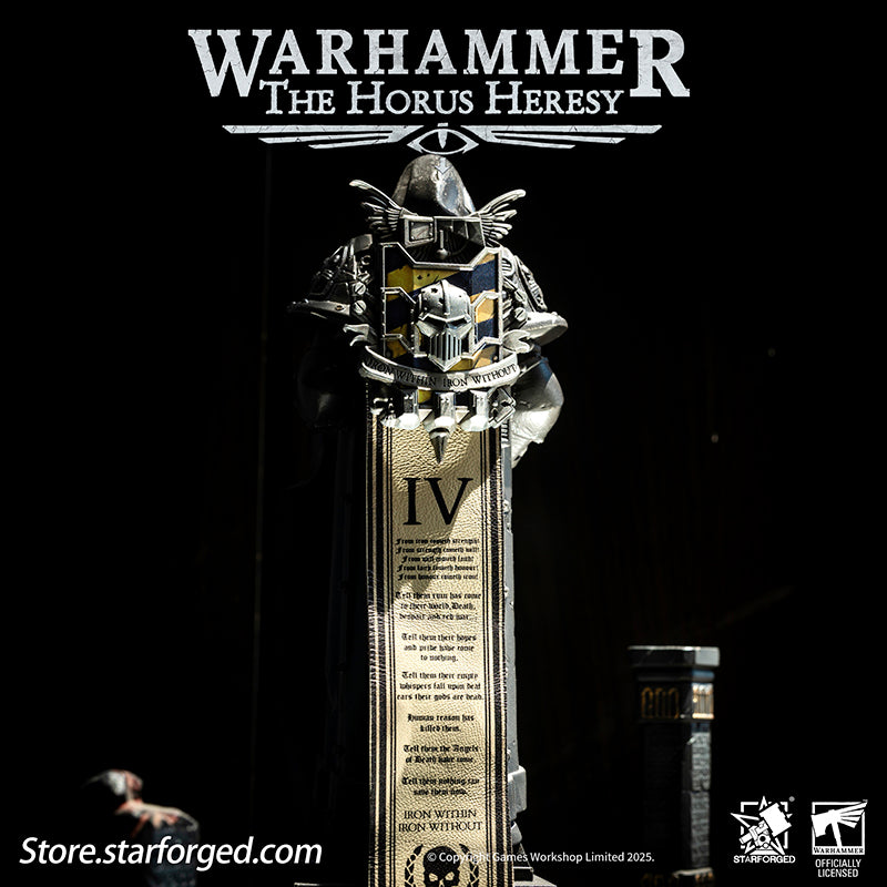 Starforged Warhammer 30K 4th Legion Iron Warriors Honour of the Warsmith Seal Badge