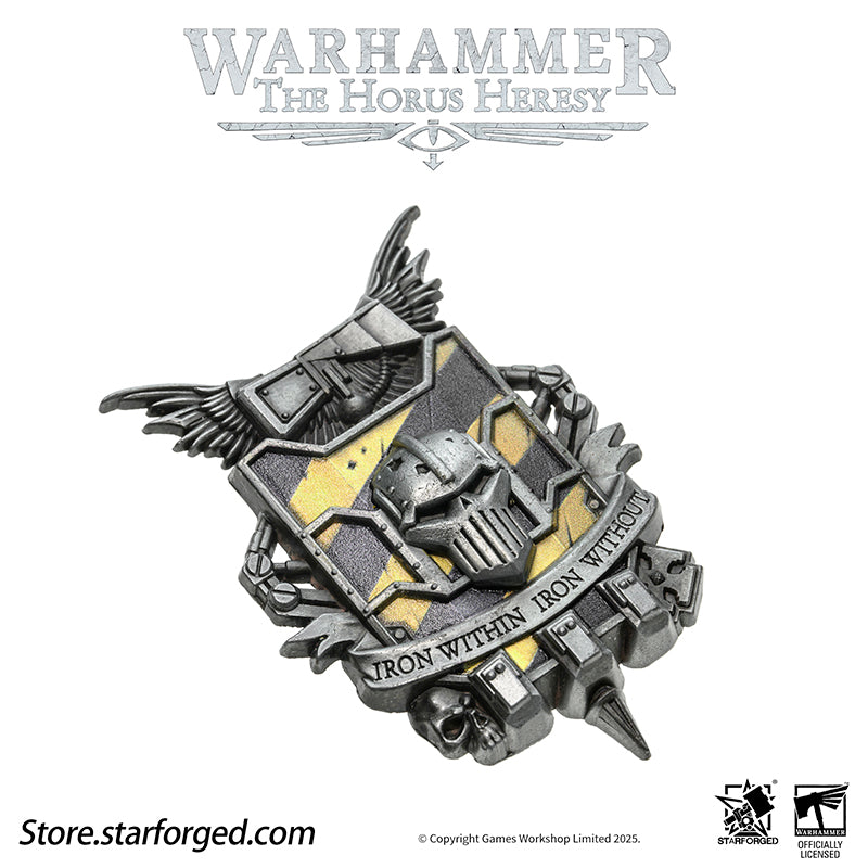 Starforged Warhammer 30K 4th Legion Iron Warriors Honour of the Warsmith Seal Badge - Image 10