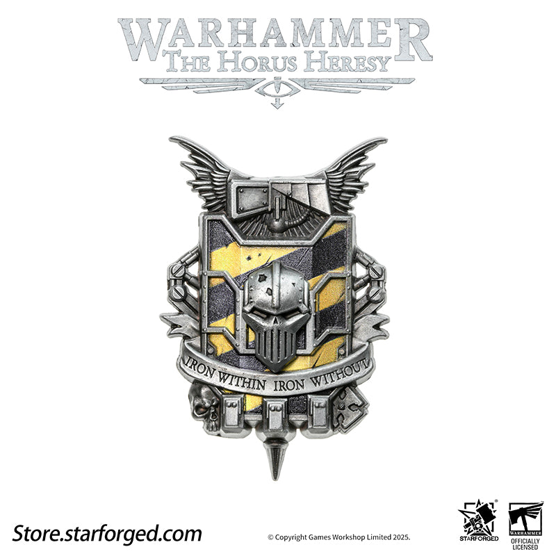 Starforged Warhammer 30K 4th Legion Iron Warriors Honour of the Warsmith Seal Badge - Image 12
