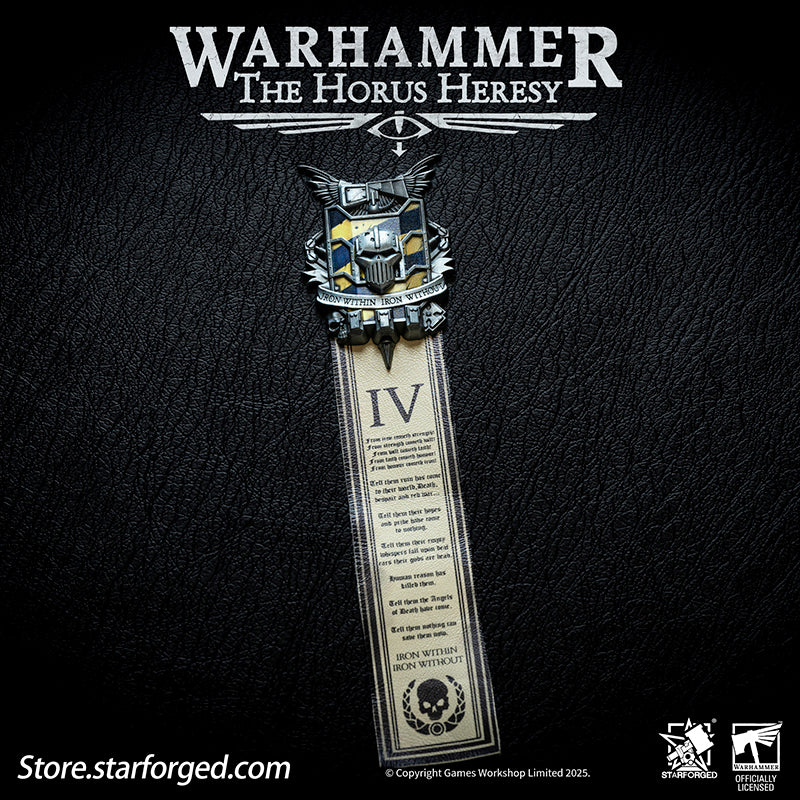Starforged Warhammer 30K 4th Legion Iron Warriors Honour of the Warsmith Seal Badge - Image 2