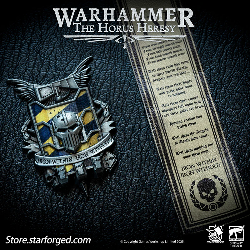 Starforged Warhammer 30K 4th Legion Iron Warriors Honour of the Warsmith Seal Badge - Image 3
