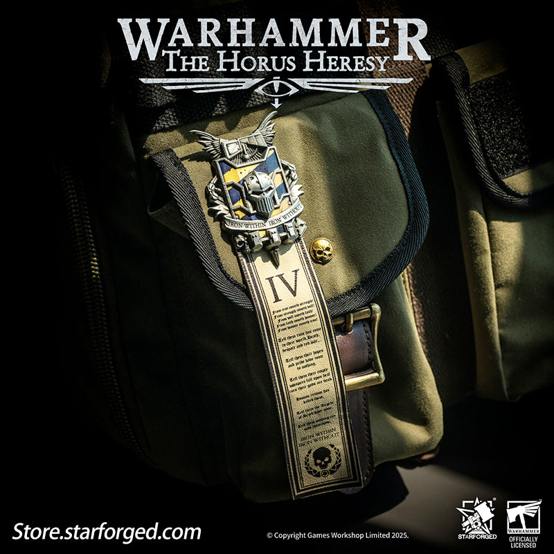 Starforged Warhammer 30K 4th Legion Iron Warriors Honour of the Warsmith Seal Badge - Image 4