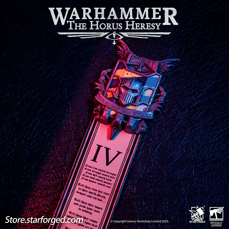 Starforged Warhammer 30K 4th Legion Iron Warriors Honour of the Warsmith Seal Badge - Image 5