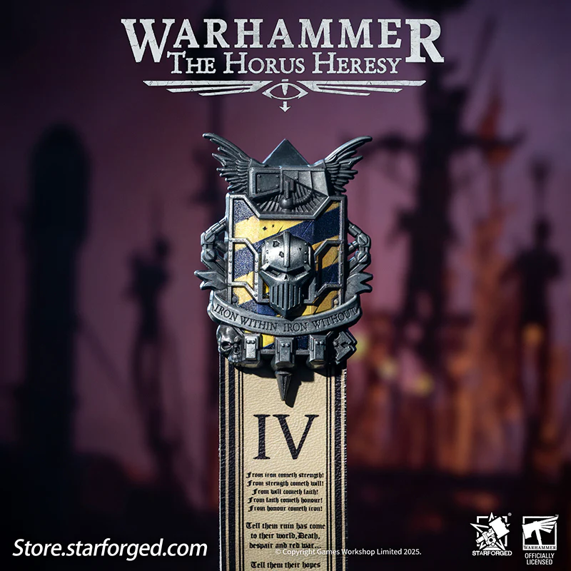 Starforged Warhammer 30K 4th Legion Iron Warriors Honour of the Warsmith Seal Badge - Image 6