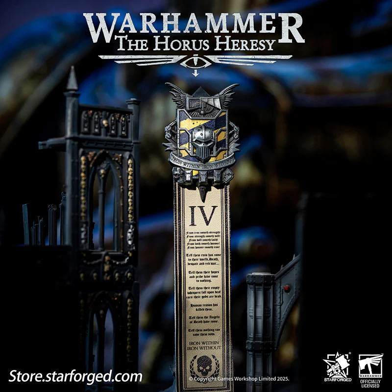 Starforged Warhammer 30K 4th Legion Iron Warriors Honour of the Warsmith Seal Badge - Image 7