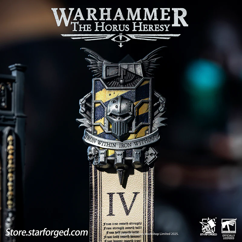 Starforged Warhammer 30K 4th Legion Iron Warriors Honour of the Warsmith Seal Badge - Image 8