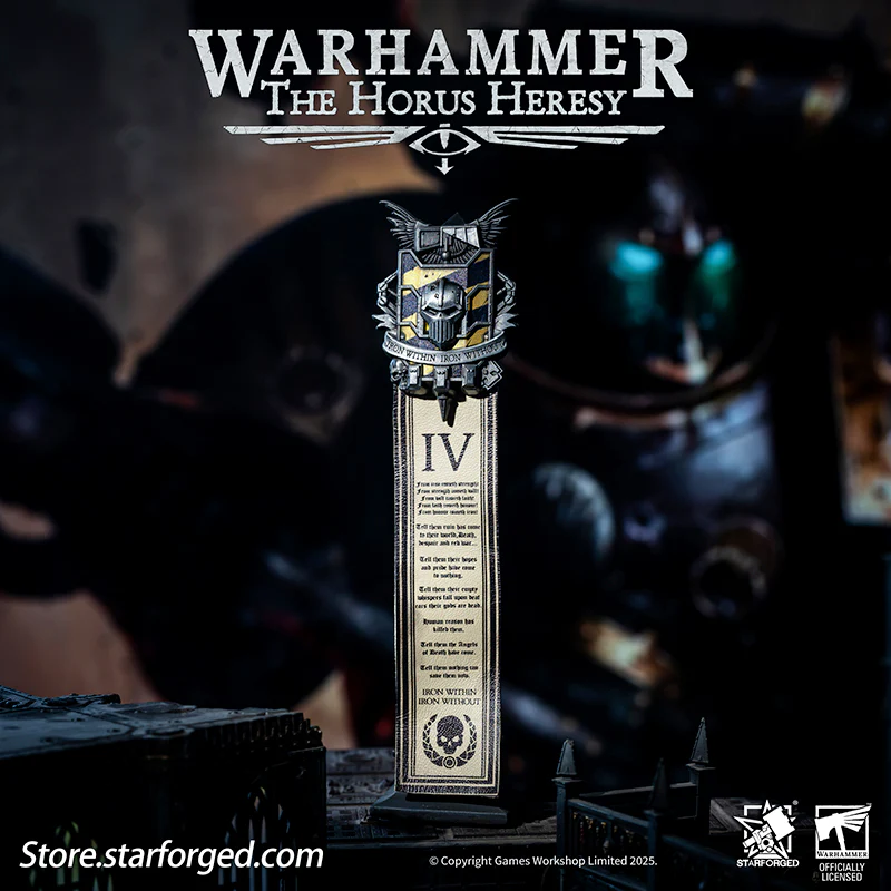 Starforged Warhammer 30K 4th Legion Iron Warriors Honour of the Warsmith Seal Badge - Image 9