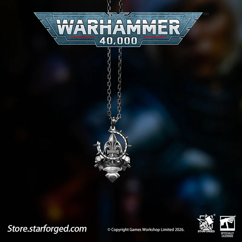 Starforged Warhammer 40K Adepta Sororitas Artificer Reliquia Sororitas Pendant Silver Necklace Warhammer Gifts Fashion Accessories - Image 2