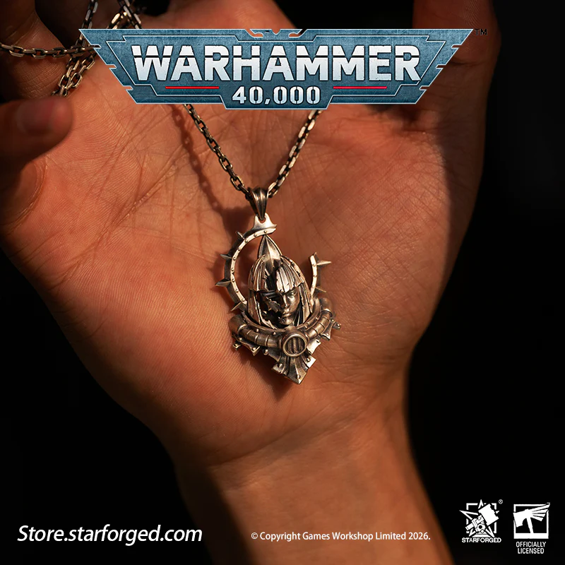 Starforged Warhammer 40K Adepta Sororitas Artificer Reliquia Sororitas Pendant Silver Necklace Warhammer Gifts Fashion Accessories - Image 5