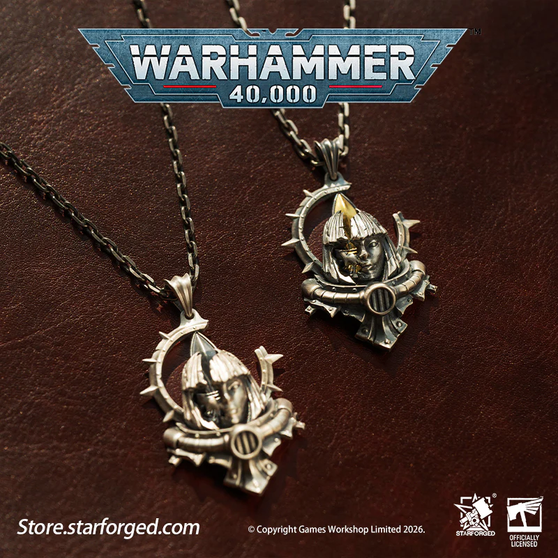Starforged Warhammer 40K Adepta Sororitas Artificer Reliquia Sororitas Pendant Silver Necklace Warhammer Gifts Fashion Accessories - Image 9