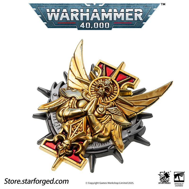 Starforged Warhammer 40K Adepta Sororitas Honour Badge of The Emperor's Rose Seal Badge - Image 12