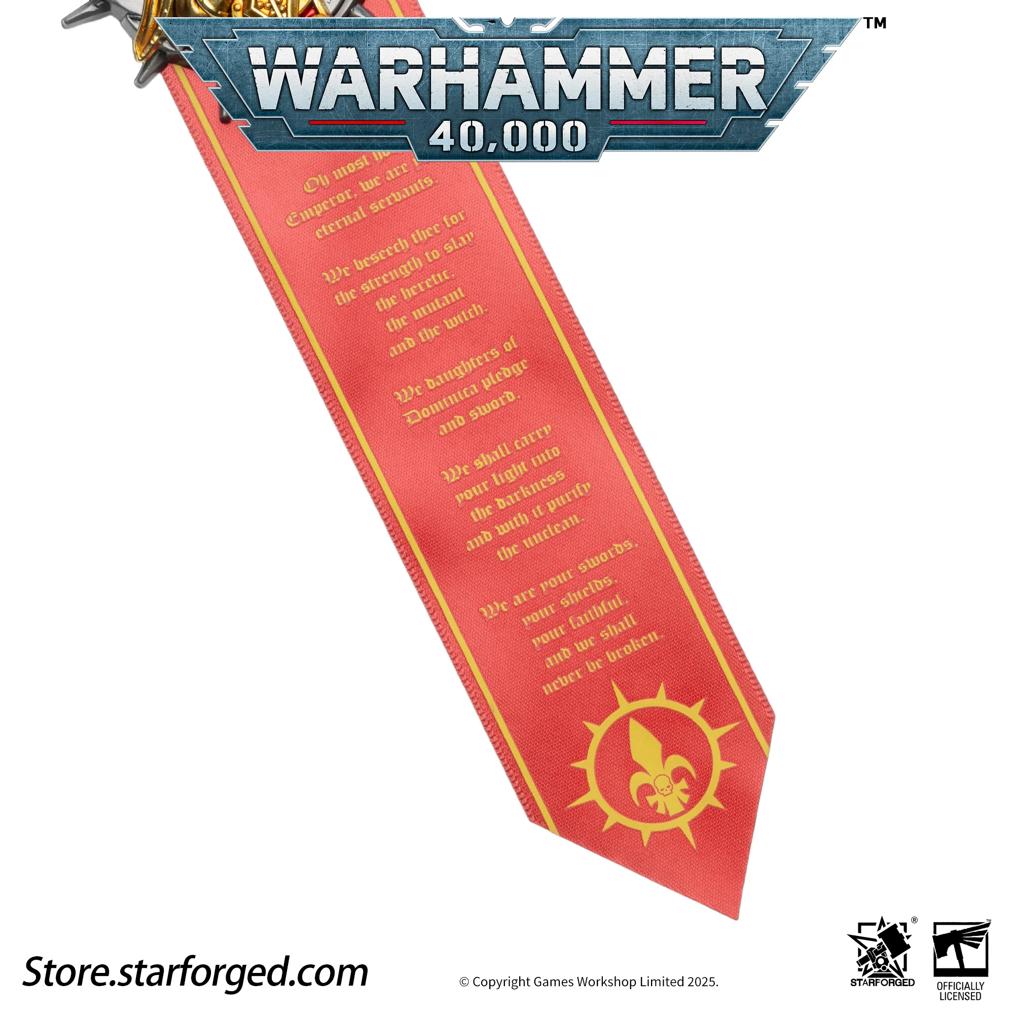 Starforged Warhammer 40K Adepta Sororitas Honour Badge of The Emperor's Rose Seal Badge - Image 15