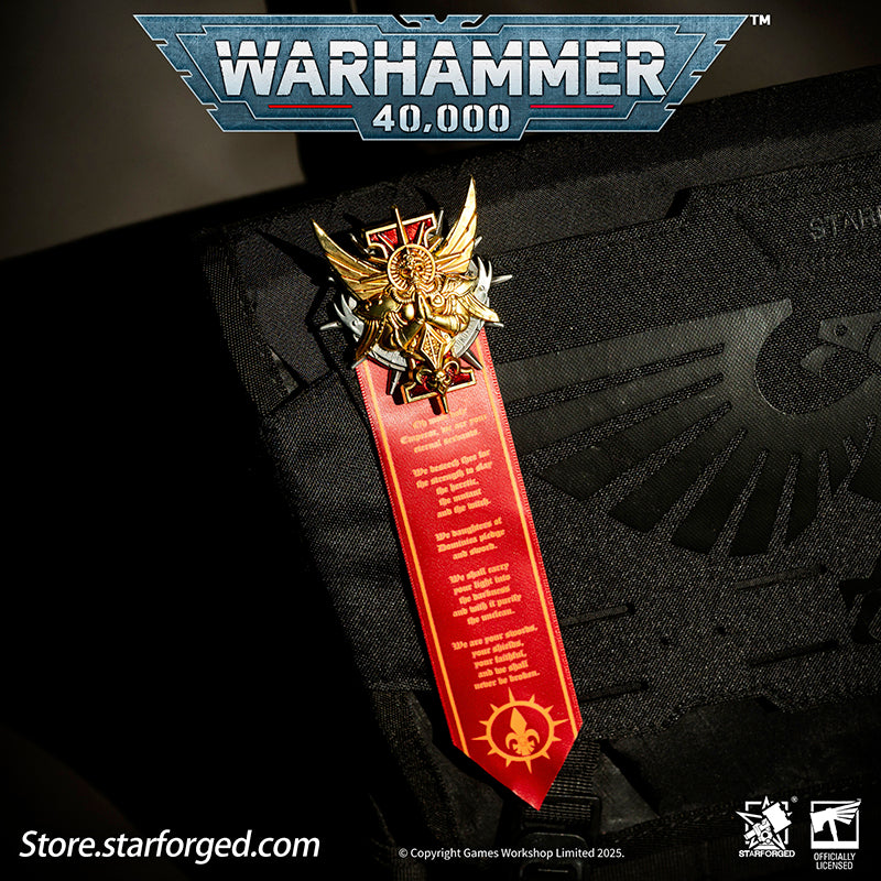 Starforged Warhammer 40K Adepta Sororitas Honour Badge of The Emperor's Rose Seal Badge - Image 3