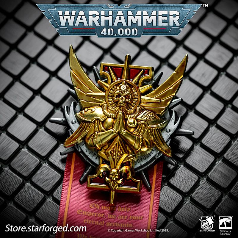 Starforged Warhammer 40K Adepta Sororitas Honour Badge of The Emperor's Rose Seal Badge - Image 8