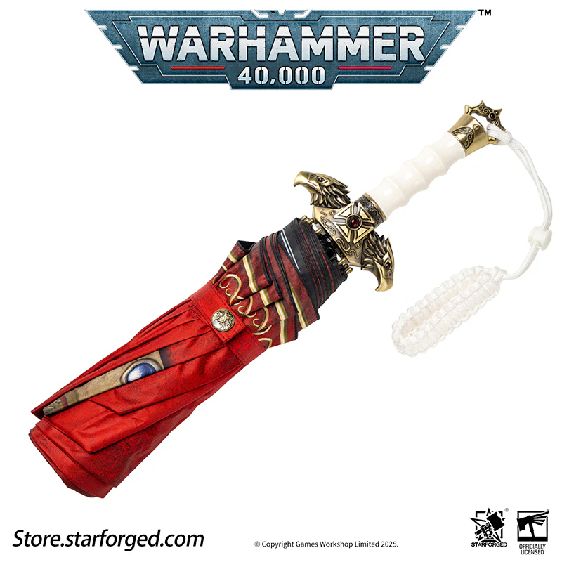 Starforged Warhammer 40K Adeptus Custodes Misericordia Umbrella Men's Accessories Birthday Gift Other - Image 10