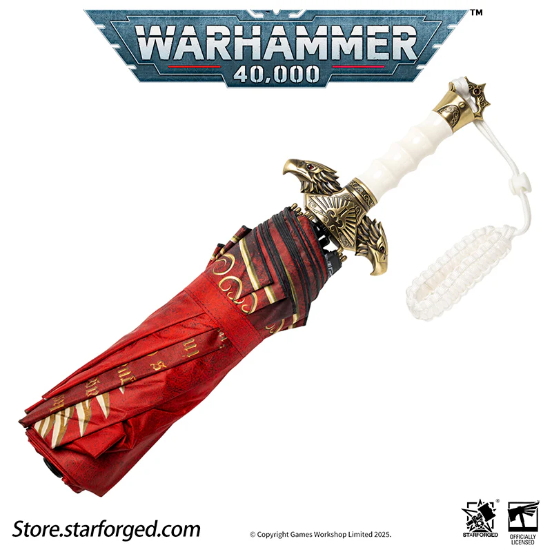 Starforged Warhammer 40K Adeptus Custodes Misericordia Umbrella Men's Accessories Birthday Gift Other - Image 11