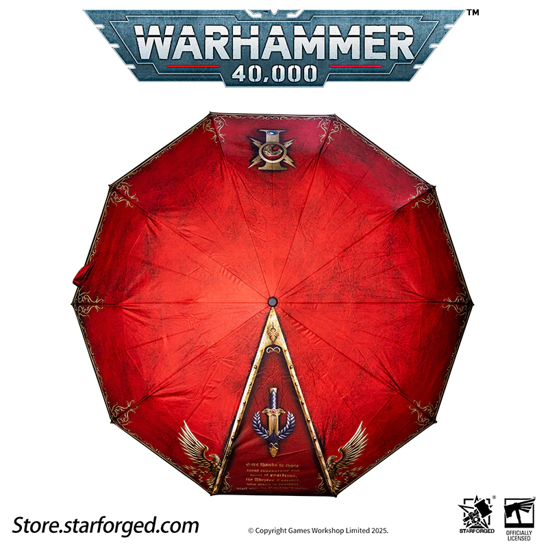 Starforged Warhammer 40K Adeptus Custodes Misericordia Umbrella Men's Accessories Birthday Gift Other - Image 15