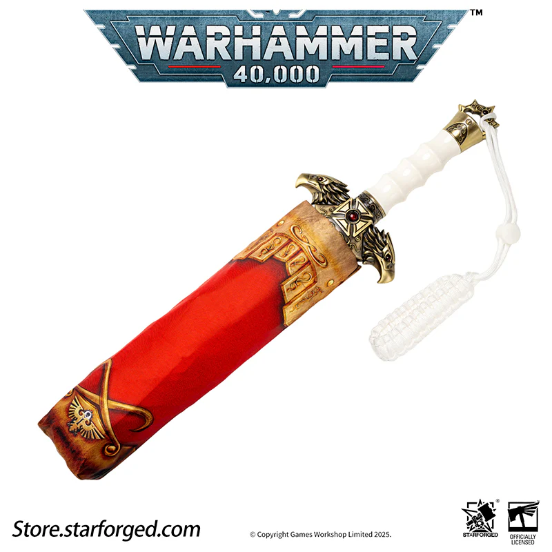 Starforged Warhammer 40K Adeptus Custodes Misericordia Umbrella Men's Accessories Birthday Gift Other - Image 9