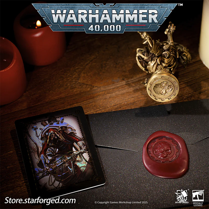 Starforged Warhammer 40K Adeptus Mechanicus Belisarius Cawl Wax Seal Set Men's Jewelry Accessories - Image 8