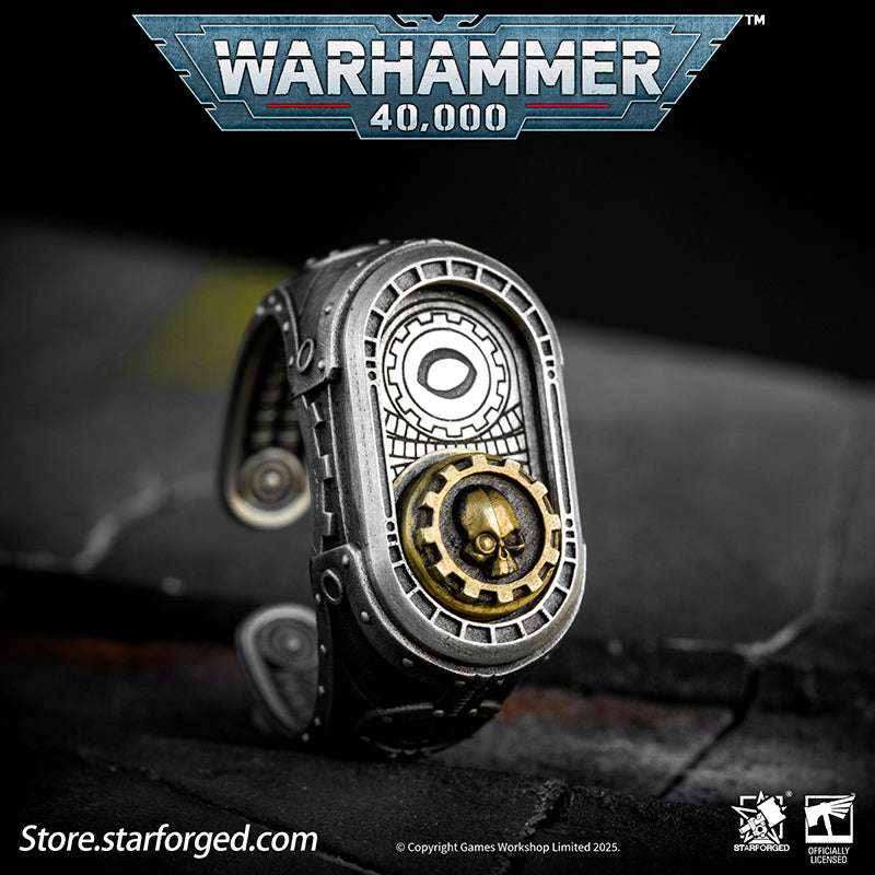 Starforged Warhammer 40K Adeptus Mechanicus Cipher of the Machine God Ring Men's Jewelry Accessories