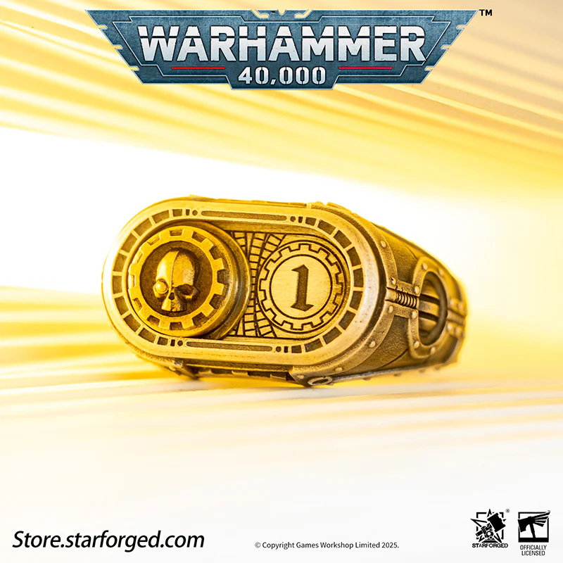 Starforged Warhammer 40K Adeptus Mechanicus Cipher of the Machine God Ring Men's Jewelry Accessories - Image 13