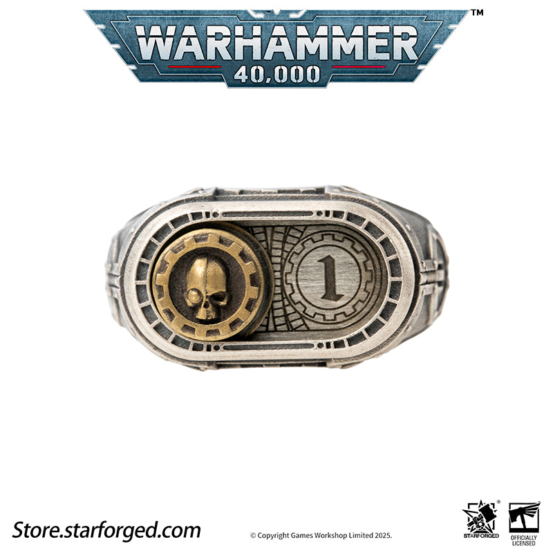 Starforged Warhammer 40K Adeptus Mechanicus Cipher of the Machine God Ring Men's Jewelry Accessories - Image 16