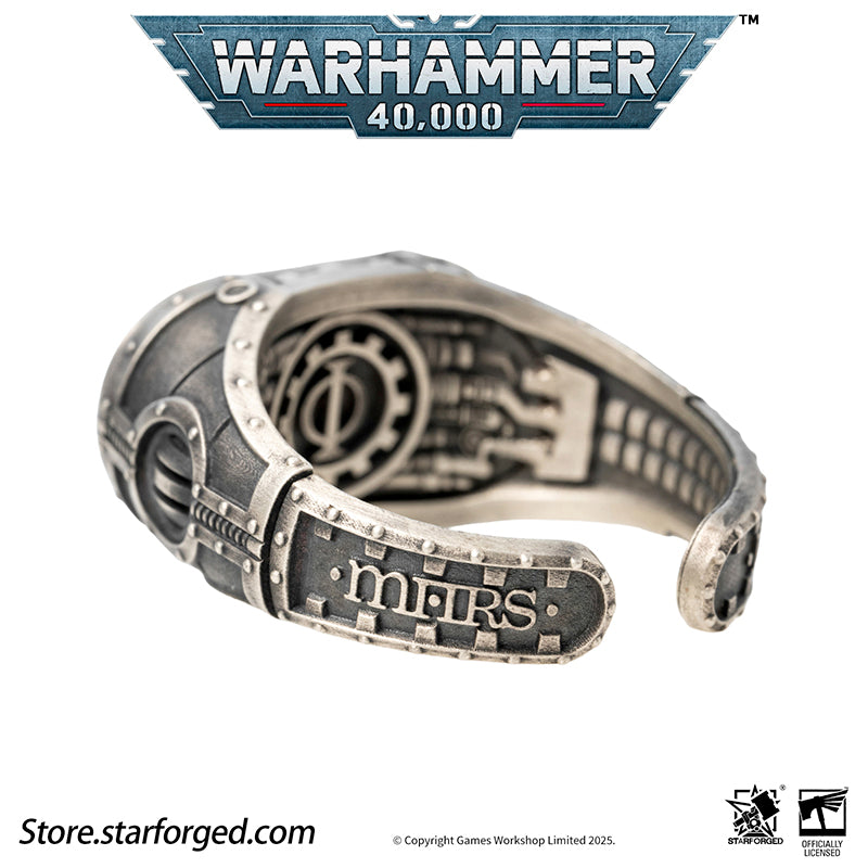 Starforged Warhammer 40K Adeptus Mechanicus Cipher of the Machine God Ring Men's Jewelry Accessories - Image 19