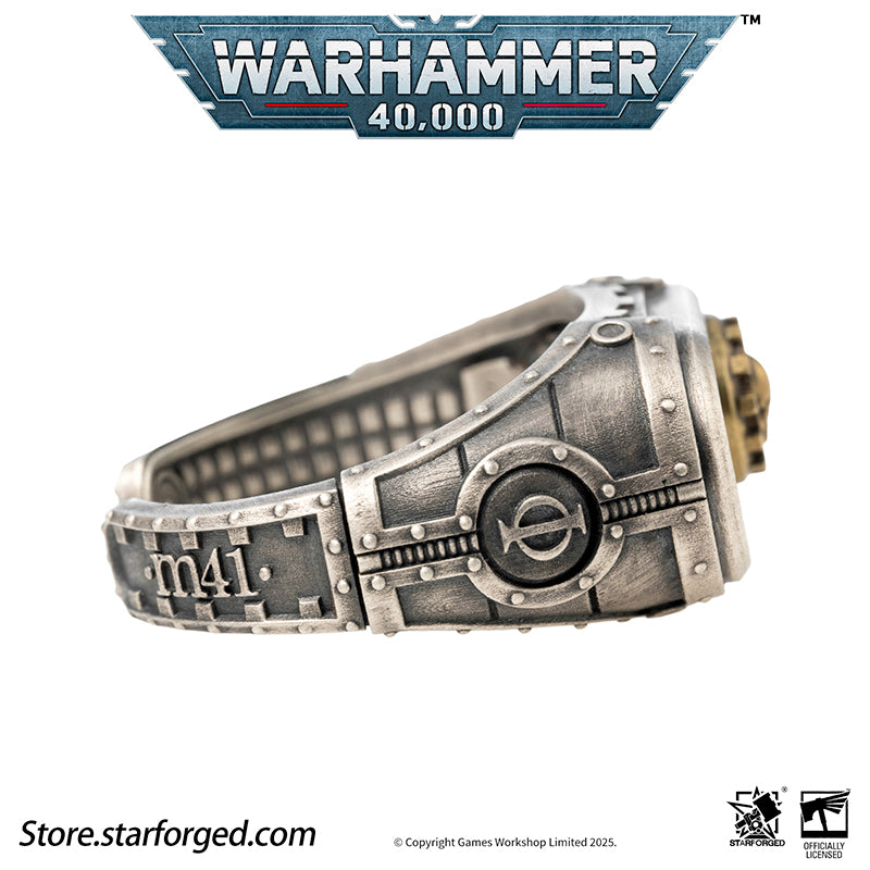 Starforged Warhammer 40K Adeptus Mechanicus Cipher of the Machine God Ring Men's Jewelry Accessories - Image 21