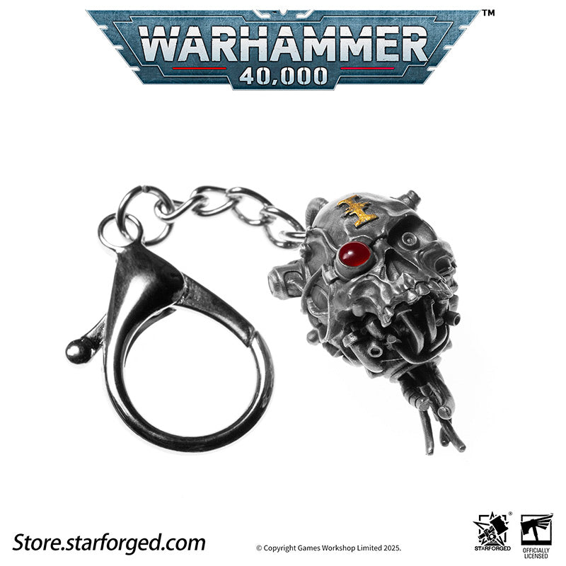Starforged Warhammer 40K Adeptus Mechanicus Servo-Skull Keychain Men's Jewelry Accessories - Image 10