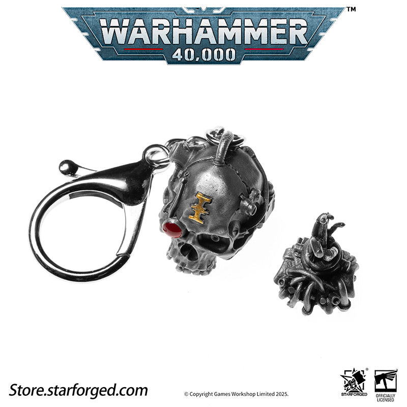 Starforged Warhammer 40K Adeptus Mechanicus Servo-Skull Keychain Men's Jewelry Accessories - Image 11