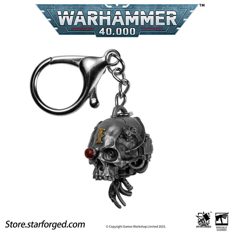 Starforged Warhammer 40K Adeptus Mechanicus Servo-Skull Keychain Men's Jewelry Accessories - Image 13