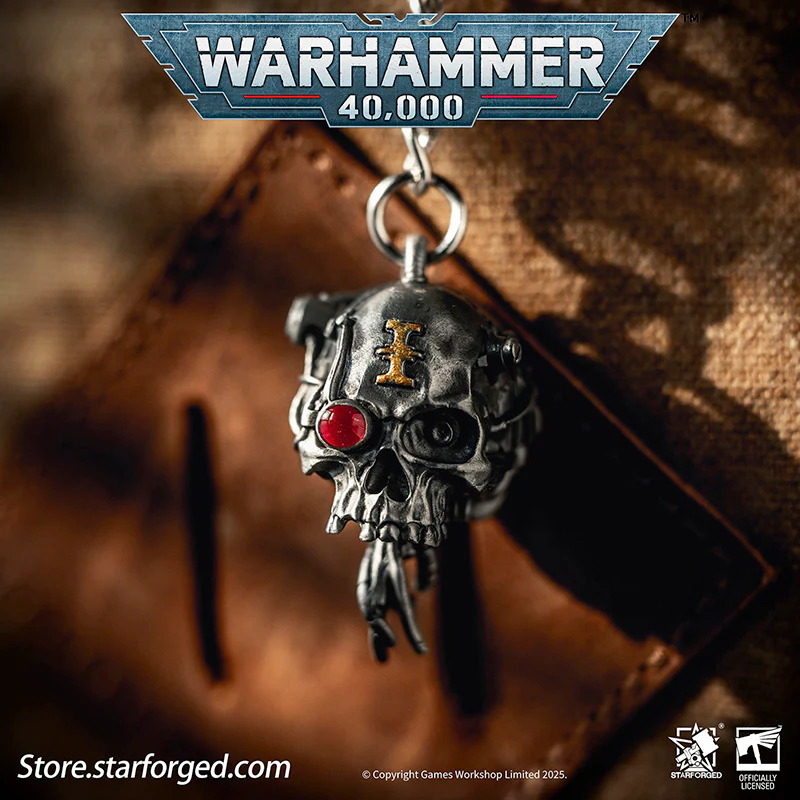 Starforged Warhammer 40K Adeptus Mechanicus Servo-Skull Keychain Men's Jewelry Accessories - Image 6