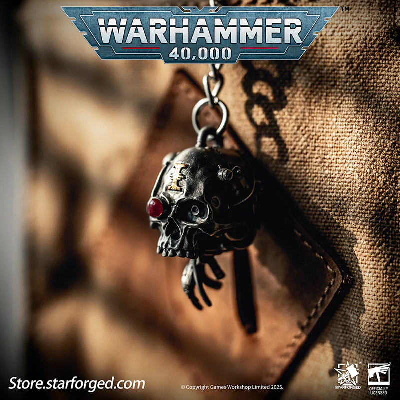 Starforged Warhammer 40K Adeptus Mechanicus Servo-Skull Keychain Men's Jewelry Accessories - Image 7