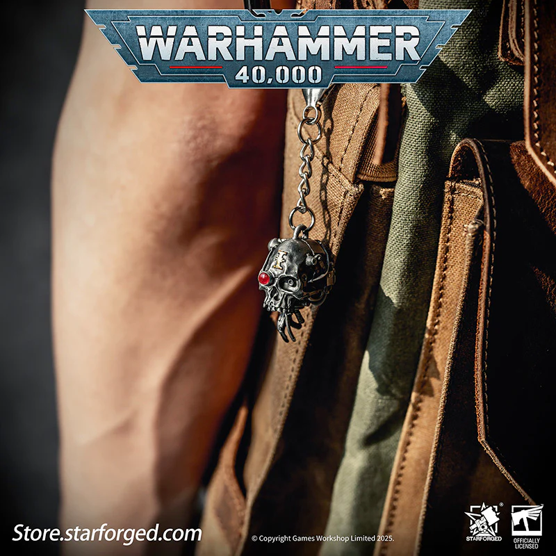 Starforged Warhammer 40K Adeptus Mechanicus Servo-Skull Keychain Men's Jewelry Accessories - Image 8