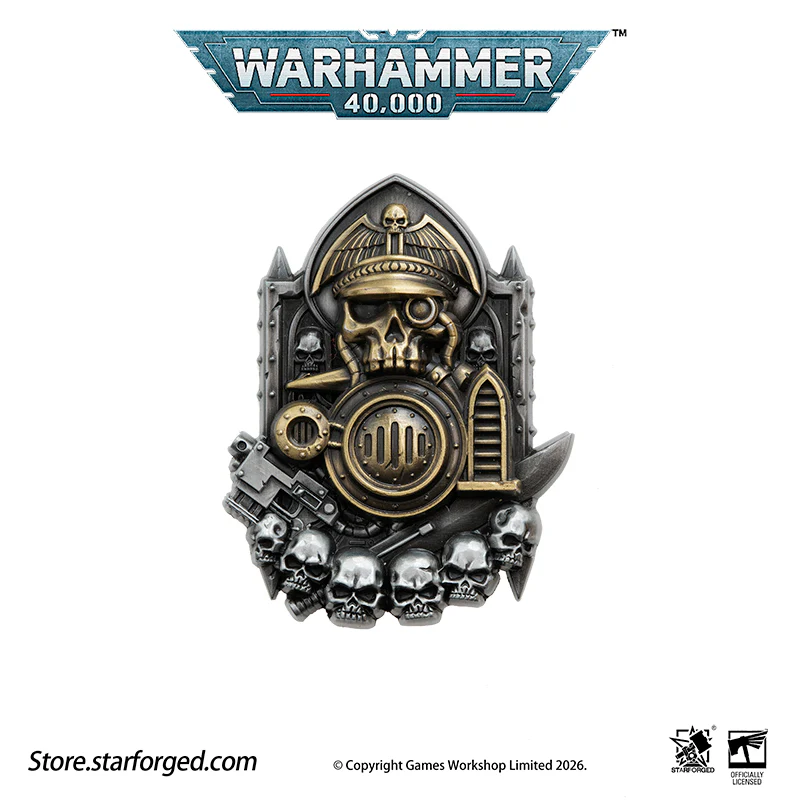 Starforged Warhammer 40K Astra Militarum Scroll Seal (Armageddon “Old One Eye” Honor Badge) Men's Fashion Accessories - Image 10