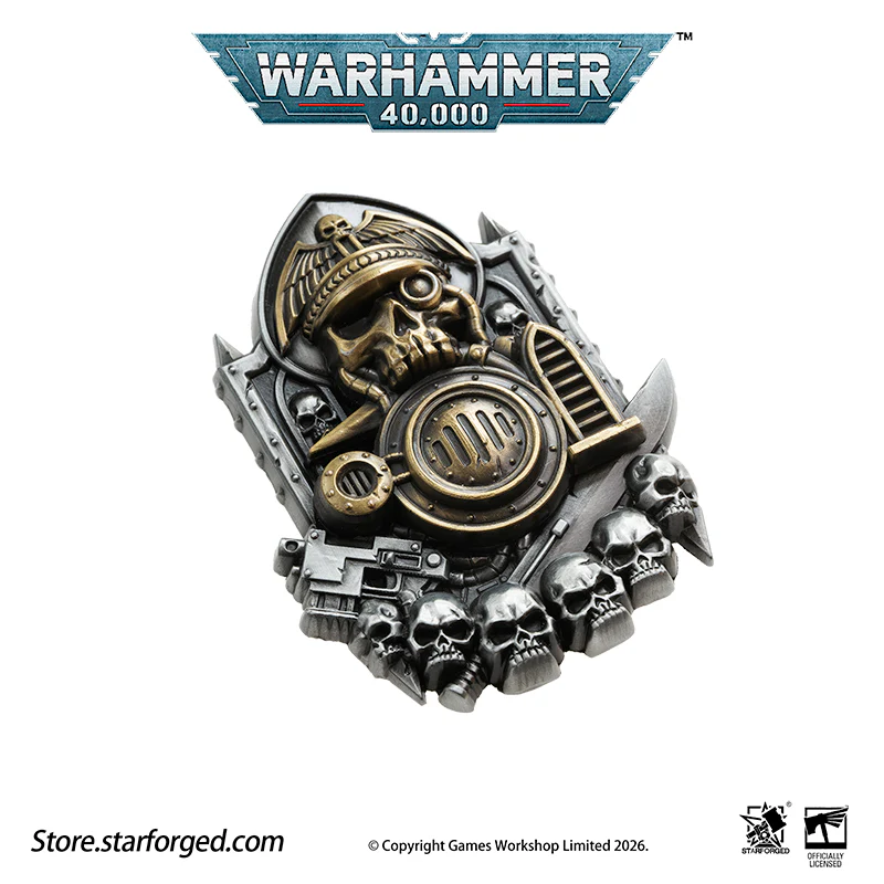 Starforged Warhammer 40K Astra Militarum Scroll Seal (Armageddon “Old One Eye” Honor Badge) Men's Fashion Accessories - Image 13