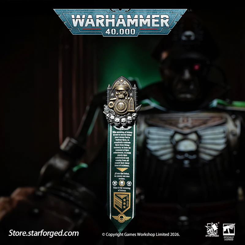 Starforged Warhammer 40K Astra Militarum Scroll Seal (Armageddon “Old One Eye” Honor Badge) Men's Fashion Accessories - Image 4