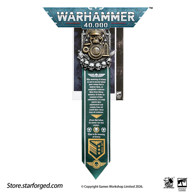 Starforged Warhammer 40K Astra Militarum Scroll Seal (Armageddon “Old One Eye” Honor Badge) Men's Fashion Accessories - Image 8