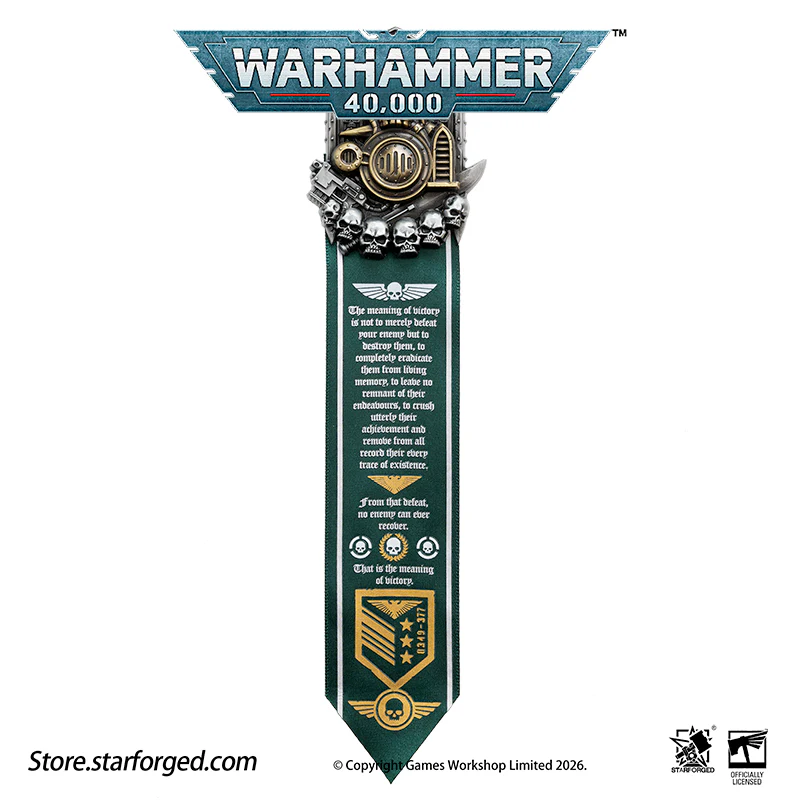 Starforged Warhammer 40K Astra Militarum Scroll Seal (Armageddon “Old One Eye” Honor Badge) Men's Fashion Accessories - Image 9