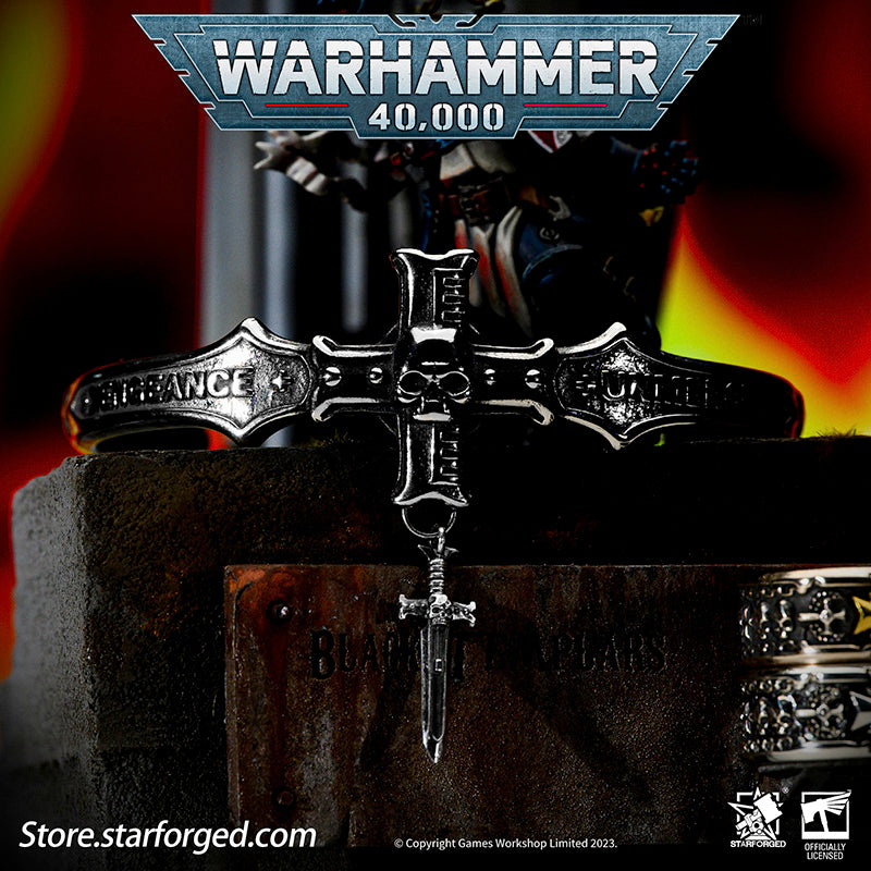 Starforged Warhammer 40K Black Templars Emperor's Champion Bracelet Men's Vintage Fashion Trends Wristband Other - Image 4