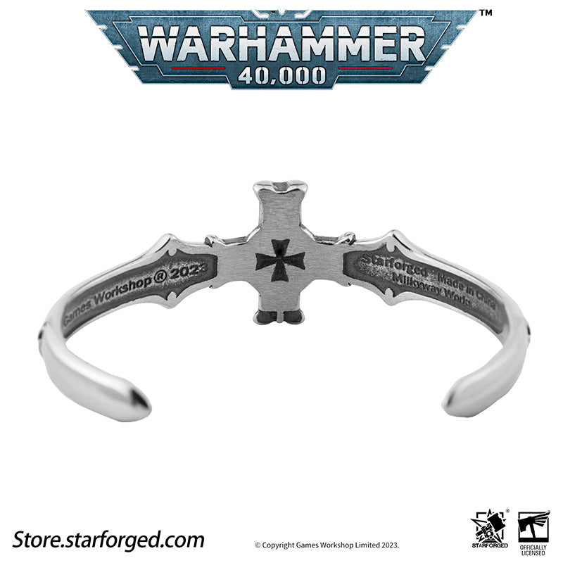 Starforged Warhammer 40K Black Templars Emperor's Champion Bracelet Men's Vintage Fashion Trends Wristband Other - Image 8