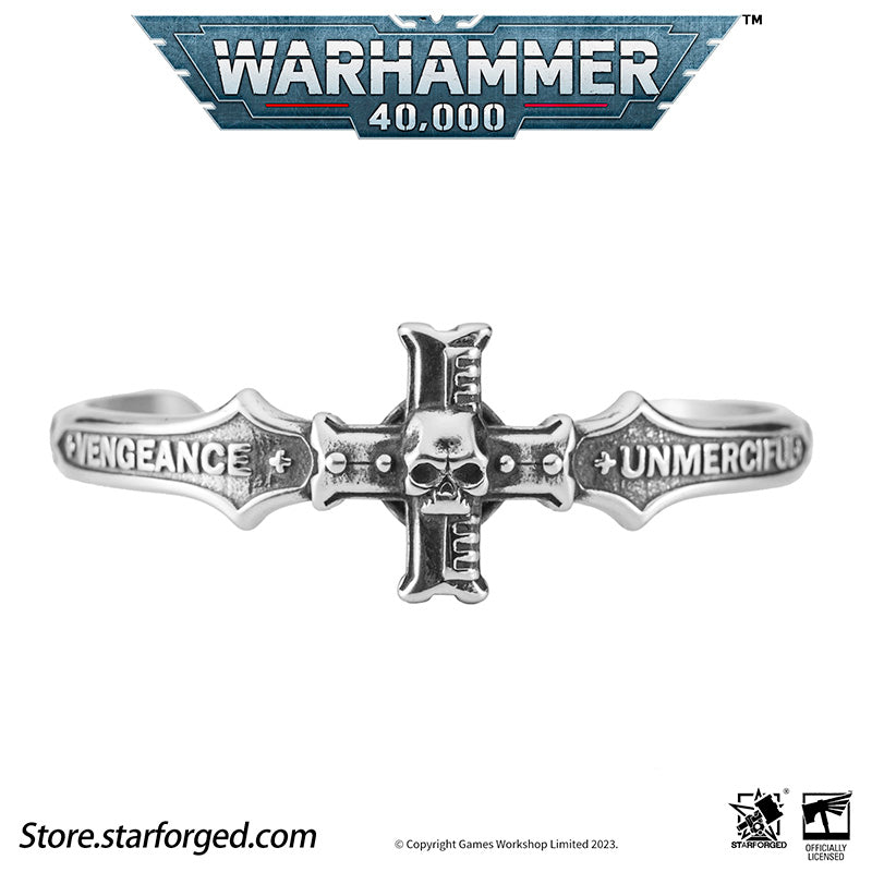 Starforged Warhammer 40K Black Templars Emperor's Champion Bracelet Men's Vintage Fashion Trends Wristband Other - Image 9