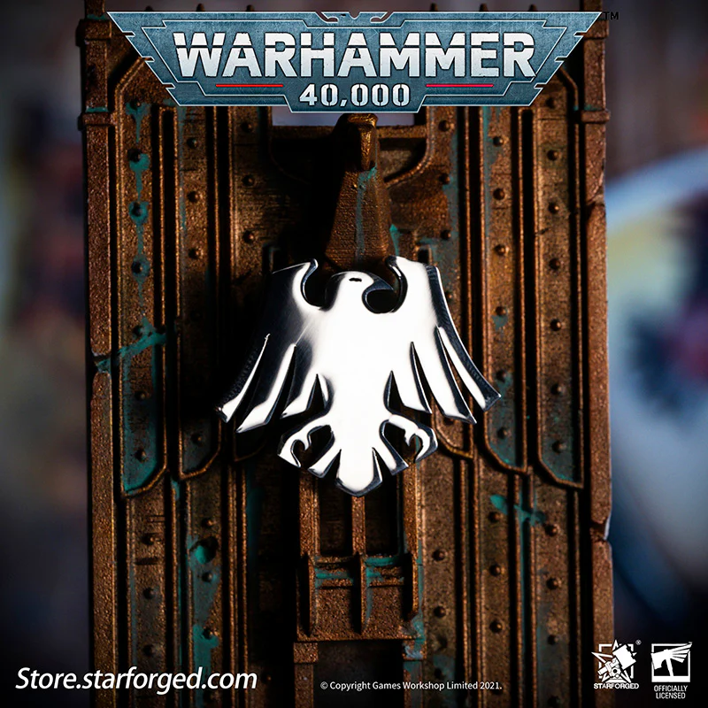 Starforged Warhammer 40K Brooch Raven Guard Chapter Icon Pin Badge Stainless Steel Peripheral Accessories - Image 2