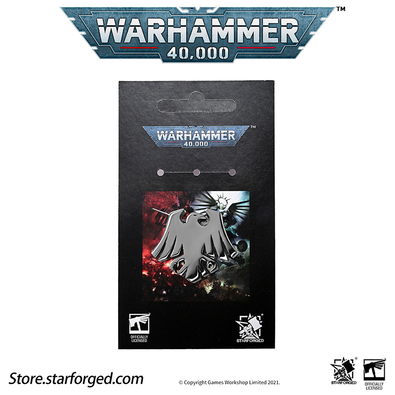 Starforged Warhammer 40K Brooch Raven Guard Chapter Icon Pin Badge Stainless Steel Peripheral Accessories - Image 6