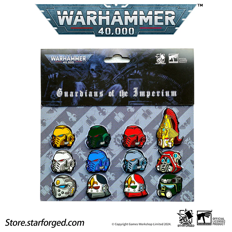 Starforged Warhammer 40K Brooch Space Marines Pin Badge Refrigerator Magnet Men's Metal Chapter Badge - Image 2