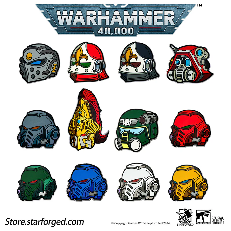 Starforged Warhammer 40K Brooch Space Marines Pin Badge Refrigerator Magnet Men's Metal Chapter Badge - Image 20