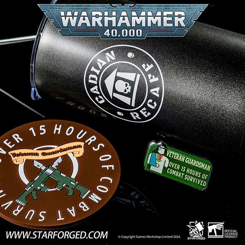 Starforged Warhammer 40K Cadian Recaff Space Marine Astra Militarum Sports Water Bottle Set Other - Image 3