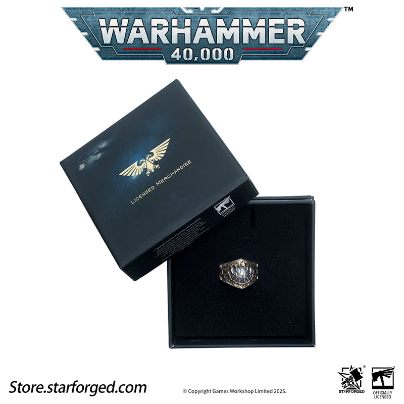 Starforged Warhammer 40K Chaos Space Marines World Eaters Berzerkers'Sigil Ring Silver Ring Men's Jewelry Accessories - Image 18